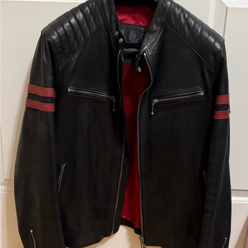 Belstaff
Thurlstone Tiger Biker Leather Jacket In Black